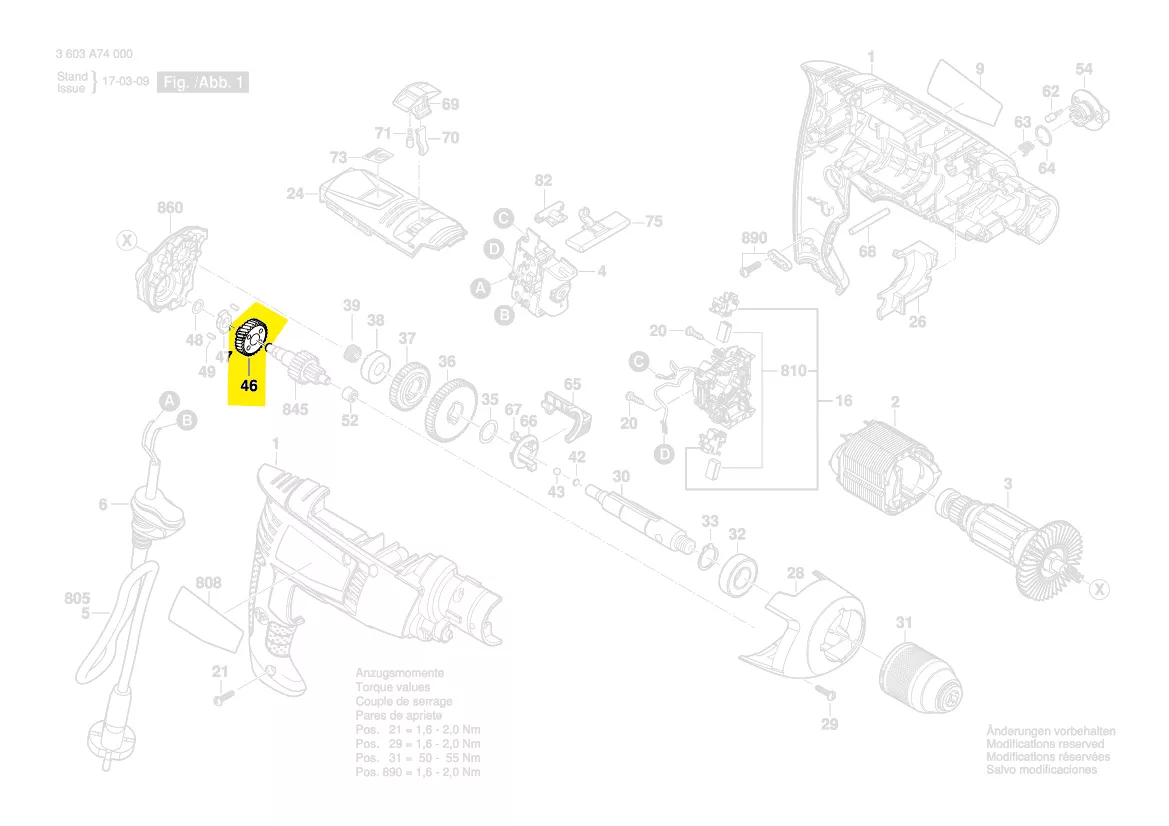 Pignon entraineur réf. 1 603 123 04U